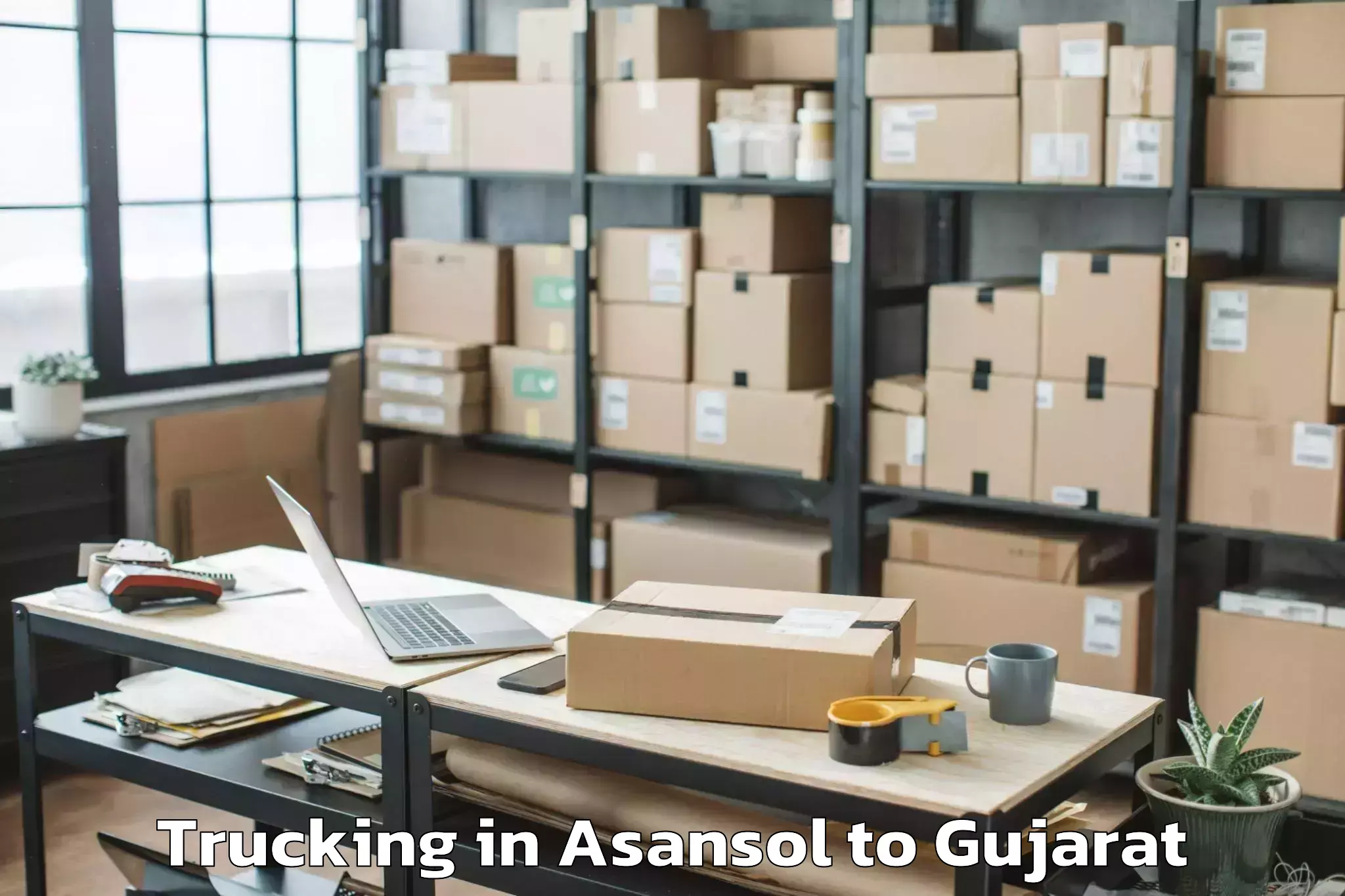 Book Asansol to Rajkot Airport Raj Trucking Online